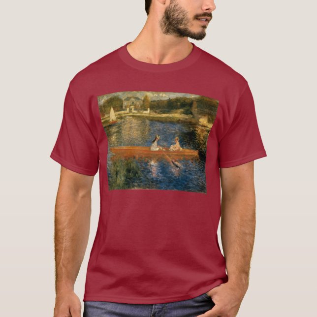 Renoirs Seine på Asnières (skiffen) ca 1879 Tee Shirt (Framsida)