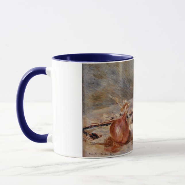 Renoirs stillliv med lök (1881) mugg (Vänster)