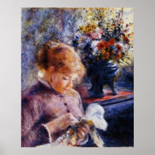 Renoirs Young Woman Sewing Poster