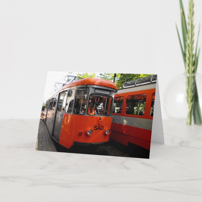 Renon Historical Railway Helgkort (Framsida)