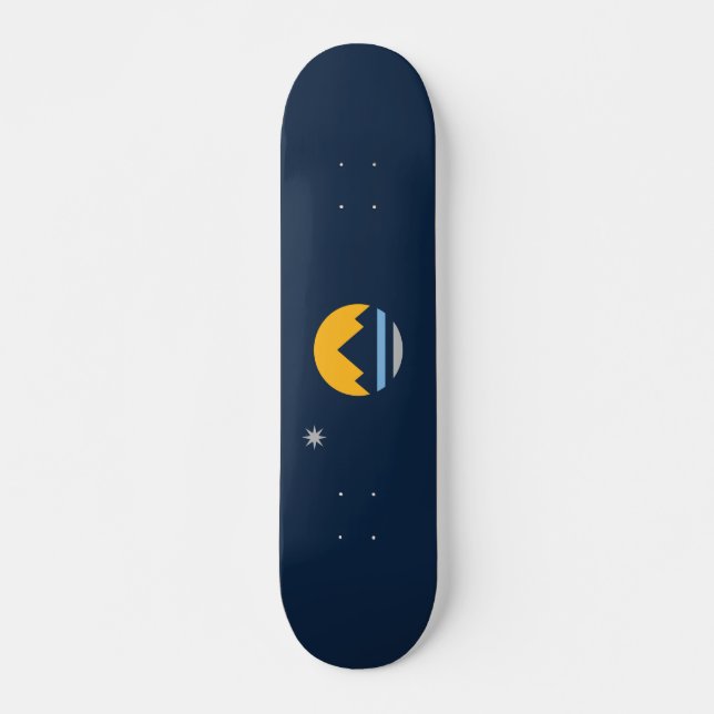 Renos nya Flagga, Nevada Mini Skateboard Bräda 18,5 Cm (Framsida)