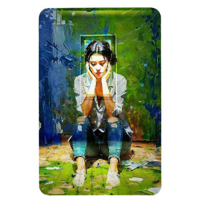 Renovation Blues Magnet (Vertikal)