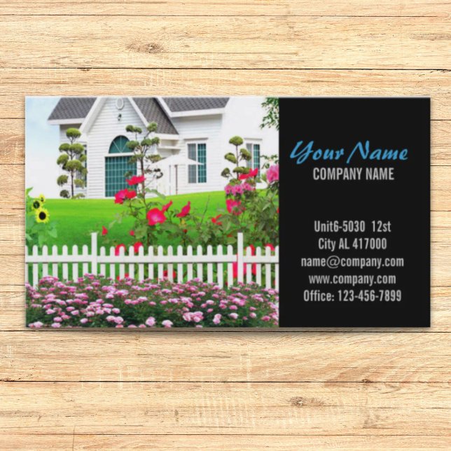 Renovation Carpentry Bygglandskap Visitkort (Renovation Carpentry Construction landscaping Business Card)