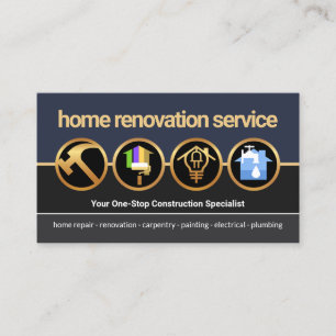 Renovering av Gräns genom byggikonen Kreativ Guld Visitkort