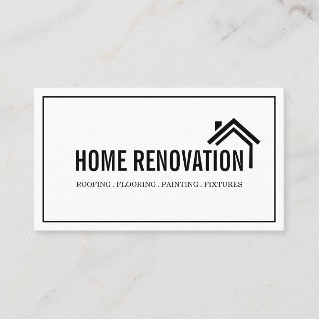 Renovering av hemmet visitkort (Framsida)