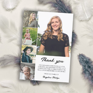 Rensa 5 fotokollage Bereavement Tack Kort