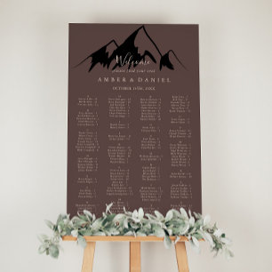 Rensa alfabetiskt sittningsschema för bergsområden poster