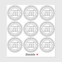 Rensa Anpassningsbarna Circle Business Logotyp Klistermärken