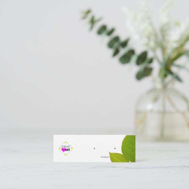 Rensa avläsningskort för Visning Mini Visitkort (Stående Fram)