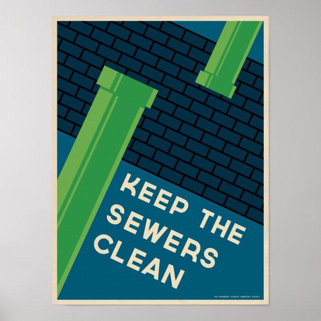 Rensa avloppsvatten poster (Framsidan)