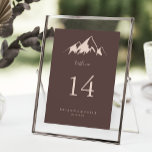 Rensa berg, Landsbyggsbröllop Bordsnummer<br><div class="desc">Detta tydliga bordsnummer för landsbyggsbröllopet i bergsområdena är perfekt för ett bröllop i norr. Konstruktionen har ett idylliskt vattenfärgsbeige-berg. Det här är ett bordsnummer från dubblans sida. Lägg till varje bordsnummer som du behöver i din kundvagn individuellt.</div>