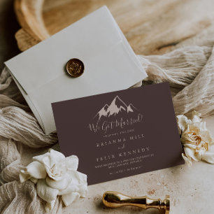 Rensa berget Land Elopement Meddelande
