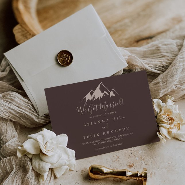 Rensa berget Land Elopement Meddelande (Skapare uppladdad)