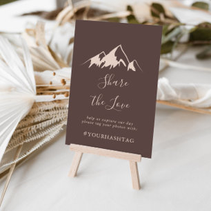 Rensa berget Land Kärlek Hashtag Poster