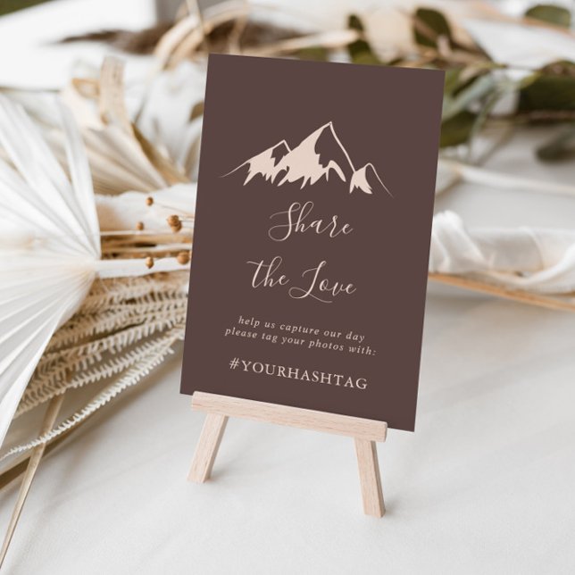 Rensa berget Land  Kärlek Hashtag Poster (Skapare uppladdad)