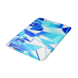 Rensa blå bildurklipp som vrids oregelbundet badrumsmatta