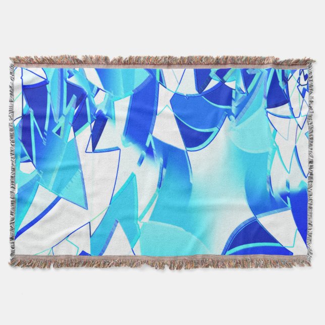 Rensa blå bildurklipp som vrids oregelbundet filt (Framsidan)