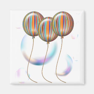 Rensa bubbelbakgrund magnet