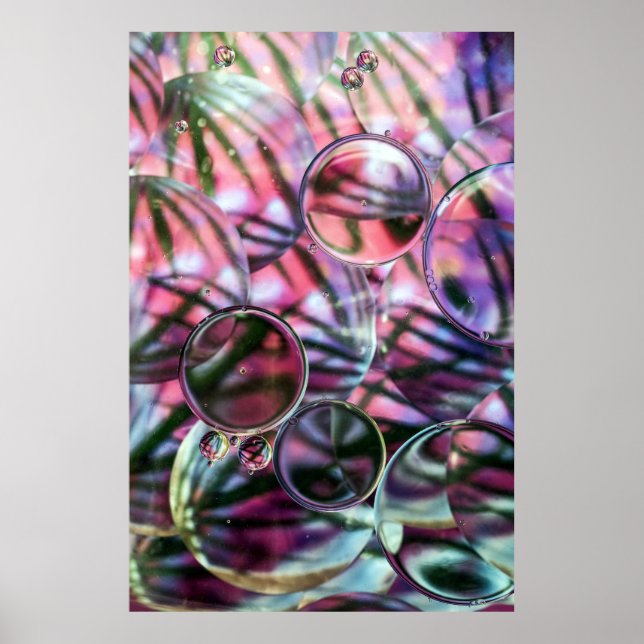 Rensa bubblan vatten digital tapet poster (Framsidan)
