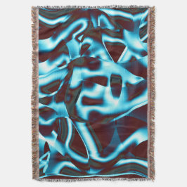 Rensa cyantoner i abstrakt rosett band uppåt mörk filt