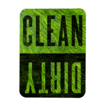 Rensa | Dirty Grassy Stil Dishwasher Magnet