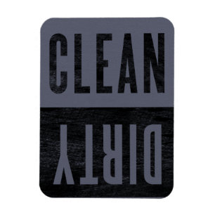 Rensa Dirty Letterpress Stil Dishwasher Magnet