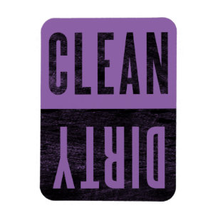 Rensa   Dirty Lila Dishwasher Magnet