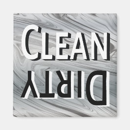 Rensa Dirty Modern Grått Reversible Dishwasher Magnet