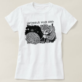 Rensa Ditt Sinne - Psykedelisk Katt T Shirt