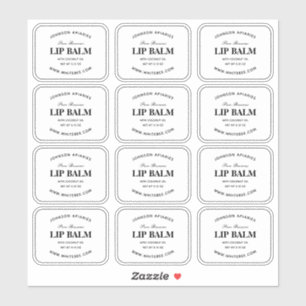 Rensa etiketter för lippbalm