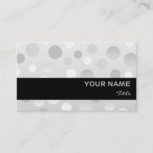 Rensa Fizz-visitkortsmallen svart rand Visitkort (Framsida)