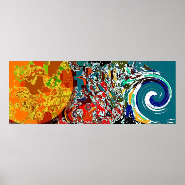 Rensa förvirring - Abstrakten Poster (Framsidan)