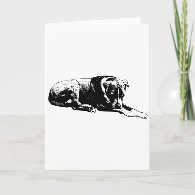 Rensa Gaze-Hund-kort Kort (Framsida)