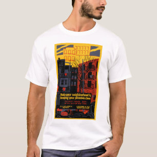 Rensa grannskapet i behållan t-shirt