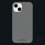 Rensa Grått iphone case med Namn<br><div class="desc">Rensa grått (Sonic Silver) iphone case med ändringsbar text,  där du kan lägga till ditt namn eller annan text</div>