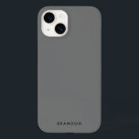Rensa Grått iphone case med Namn<br><div class="desc">Rensa grått (Sonic Silver) iphone case med ändringsbar text,  där du kan lägga till ditt namn eller annan text</div>