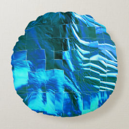 Rensa himlar mosaic abstrakt metallisk struktur rund kudde