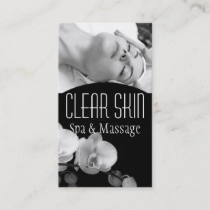 Rensa huden Dermatolog Facial Massmedia Spa Visitkort