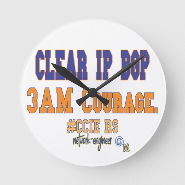 Rensa IP BGP - 3AM Mod  Rund Klocka (Framsida)
