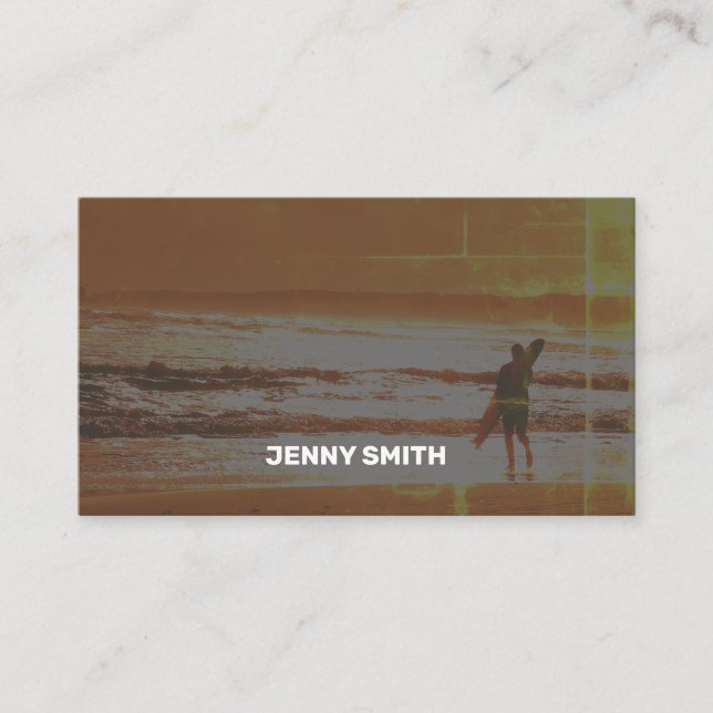 Rensa klassiskt Affärskort för Orange Visitkort (Framsida)