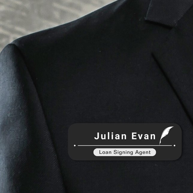 Rensa minimal svart- och vit ikon Noary Namnbricka (Skapare uppladdad)