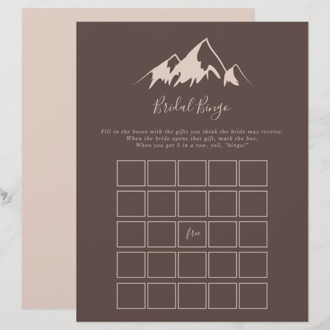 Rensa Möhippan Mountain Land, Bingo-spel (Fram/baksida)