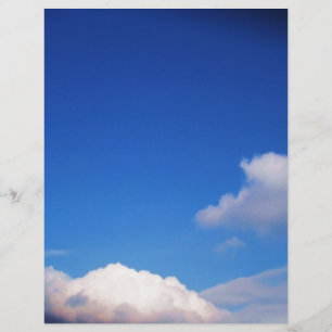 Rensa moln av Blå himmel & White