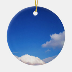 Rensa moln av Blå himmel & White Julgransprydnad Keramik