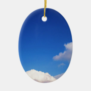Rensa moln av Blå himmel & White Julgransprydnad Keramik