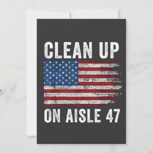 Rensa på Aisle 47 Shirt Impeach 47 Anti Trump 8 Inbjudningar