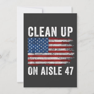 Rensa på Aisle 47 Shirt Impeach 47 Anti Trump 8 Inbjudningar