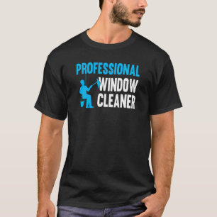 Rensa professionell-fönster t shirt