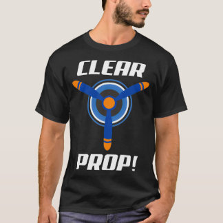 Rensa Prop med Propeller Bild T Shirt