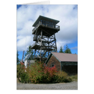 Rensa Sjö Butte Fire Lookout Hälsningskort